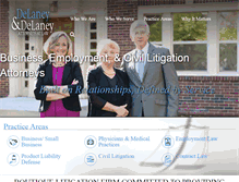 Tablet Screenshot of delaneylaw.net